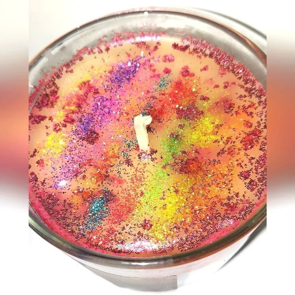 Hand crafted limited edition PRIDE dessert candle 6 oz